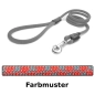 Preview: klassische Hundeleine - L - 145cm - rot und graue Kreuze